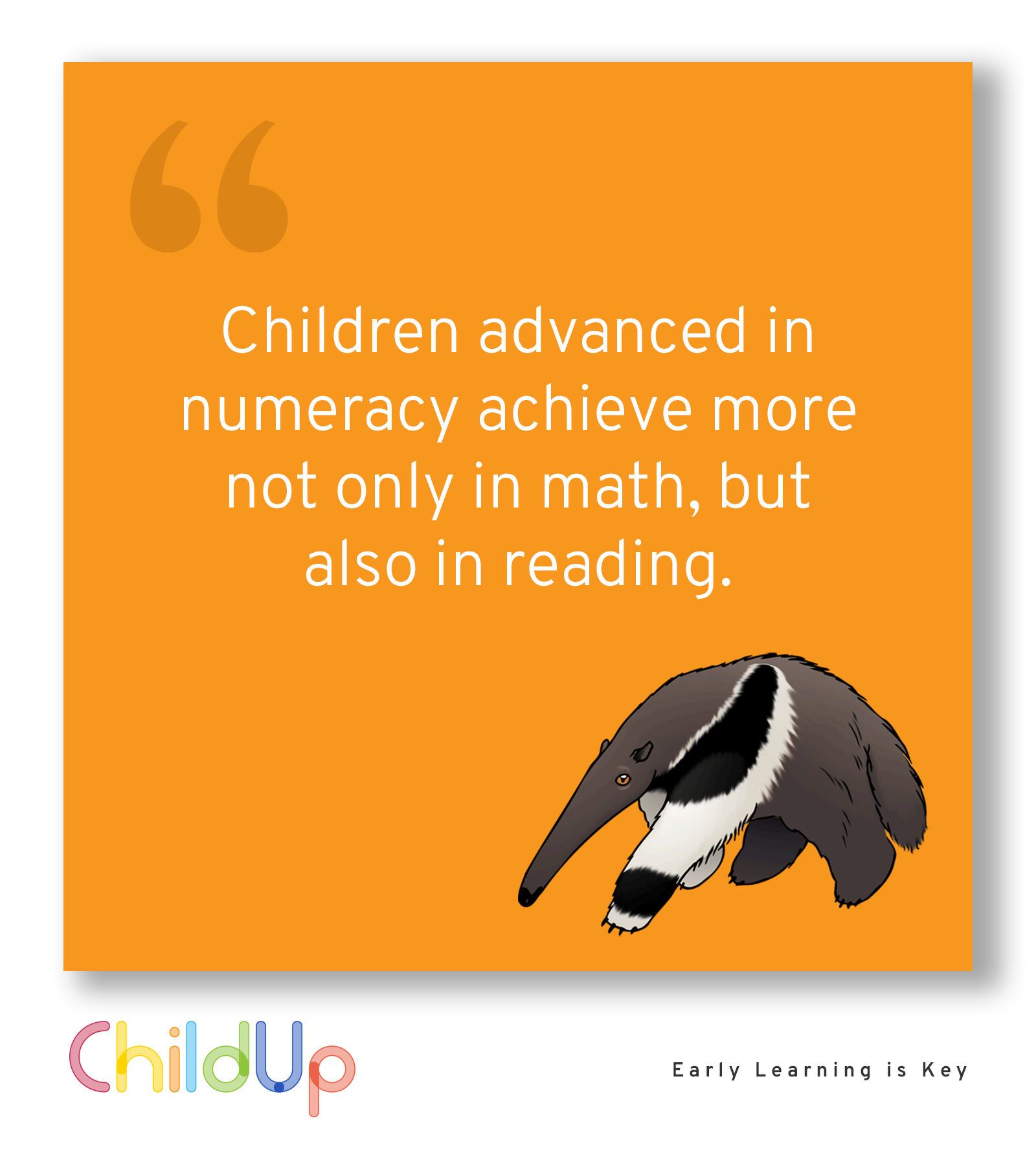 Children Advanced in Numeracy