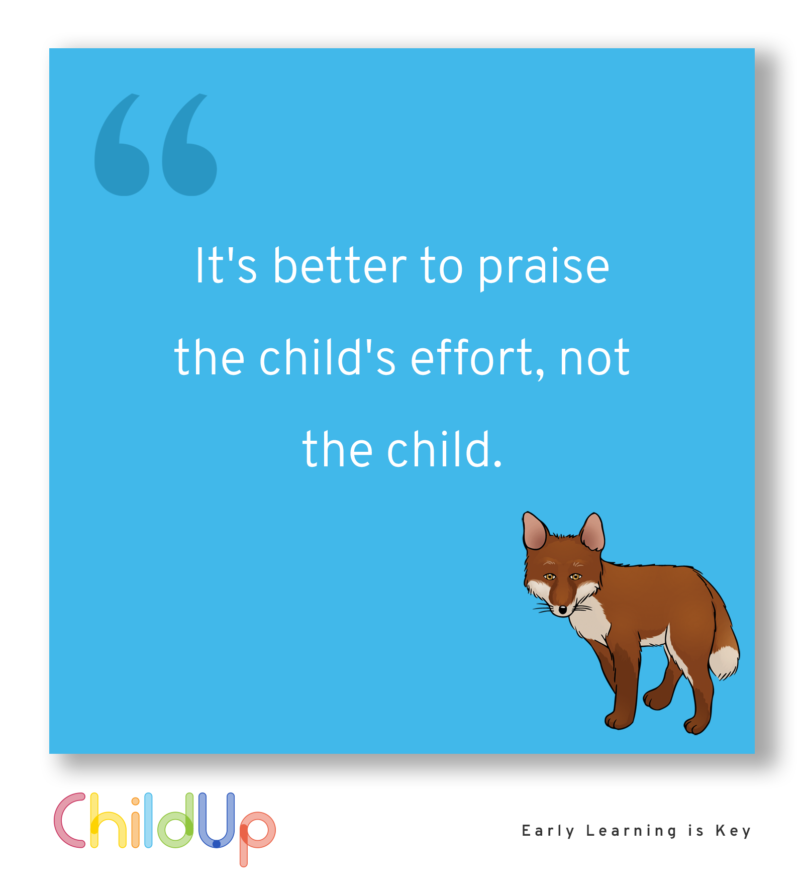 It's Better to Praise the Child's Effort